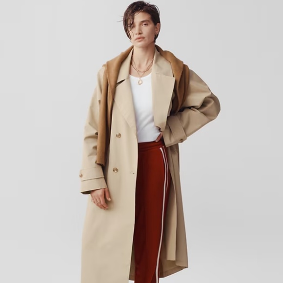 GAP Icon Trenchcoat, Size Small Petite - Picture 2 of 9